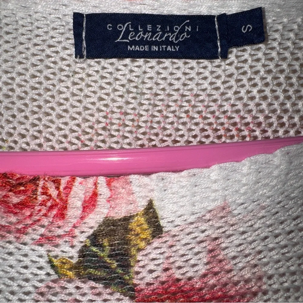 Floral Sheer Knit Sweater - Picture 4 of 6